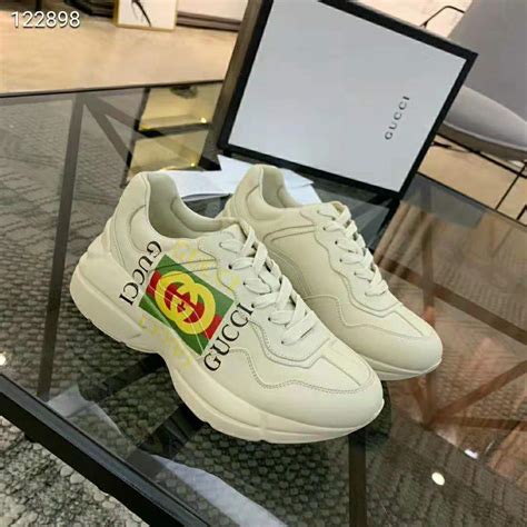 gucci rhyton leather sneakers|Gucci rhyton sneakers singapore.